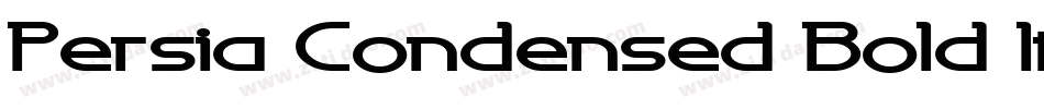 Persia Condensed Bold Italic字体转换